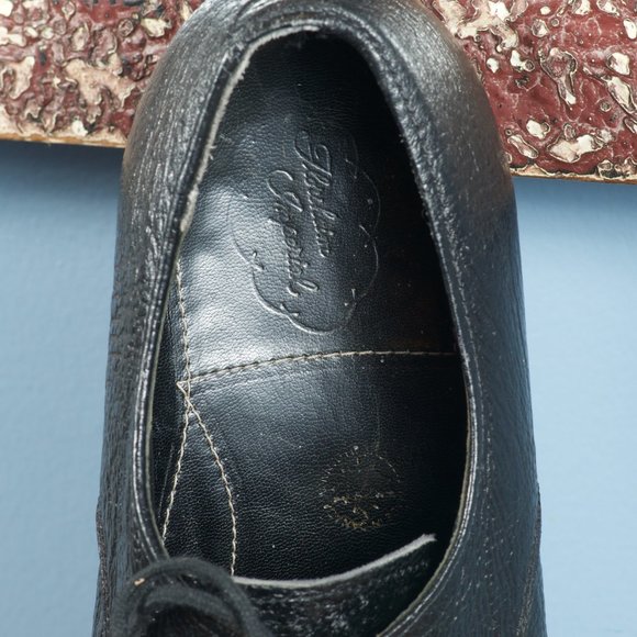 🇨🇦 VTG Florsheim Imperial McHale 8.5 D Kudu Plain Toe Derby 79163 Very Good - Picture 7 of 9